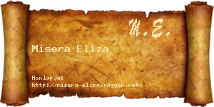Misera Eliza névjegykártya